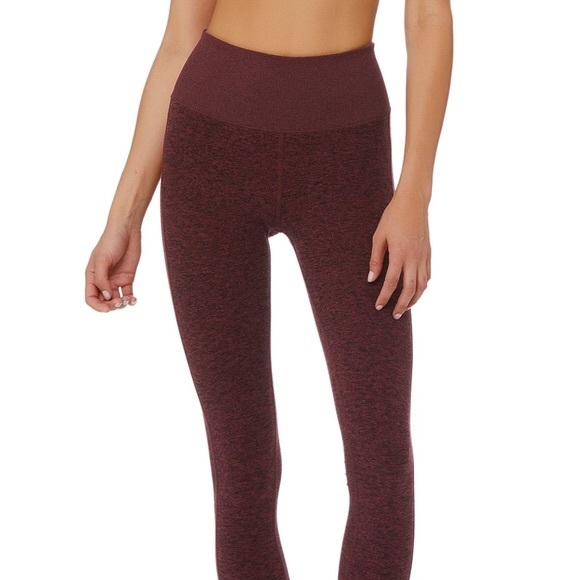 Alo Yoga Alosoft Black Cherry Leggings 